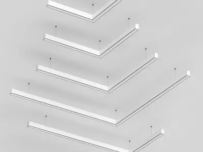 Modular lamp HOKASU Corner Free 3D model