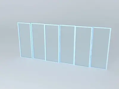Window four glass doors Free 3D model purchase