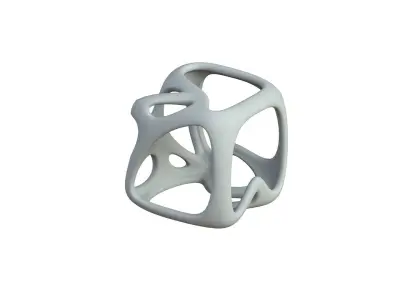 SciFi Cube Object No 16444 Low Poly Shape Texture