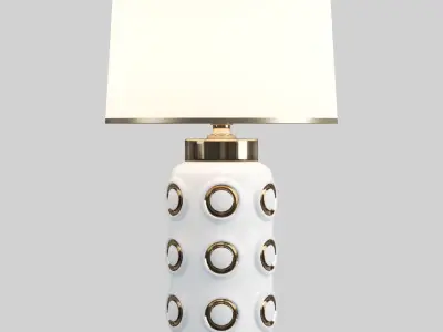 Contemporary Dots Ceramic Table Lamp 3D model