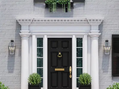 Windows and doors in the style of modern classics 4 3D model 3D model