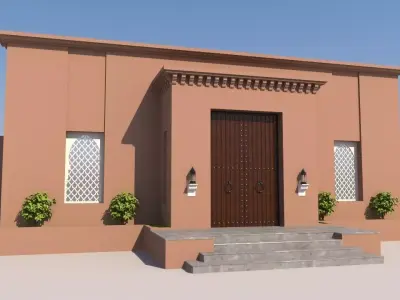 Traditional Moroccan Door Marrakech City  3D model