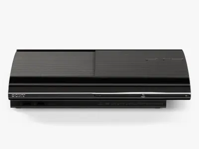 Sony PlayStation 3 Super Slim game console Low-poly 3D model