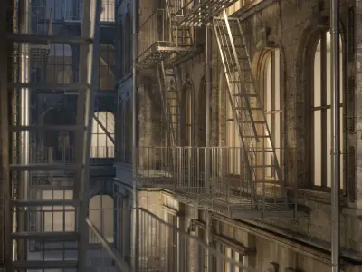 1800s building A 3D model