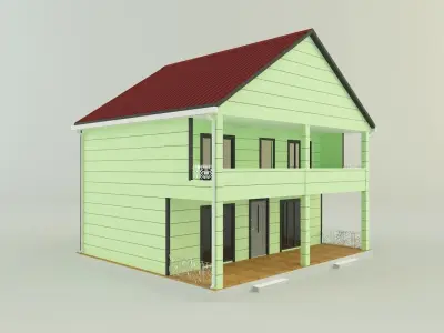 model houses 11 3D model