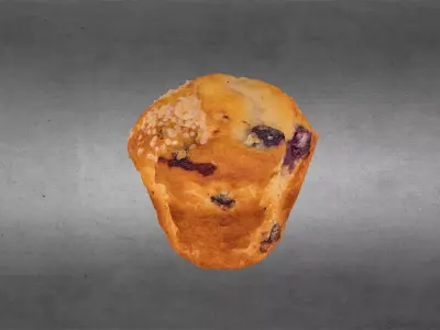 Blueberry Muffin 3D model