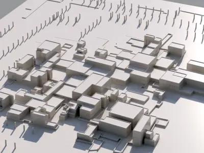 Abu dhabi Buildings - landmarks collection 3D print model