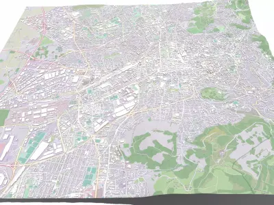 Cityscape Clermont Ferrand France 3D model