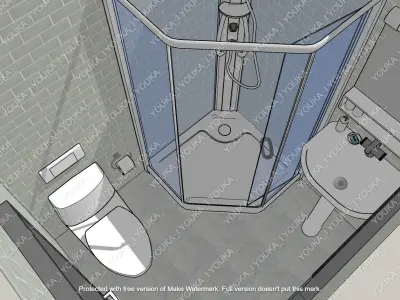 small single apartment  3D model