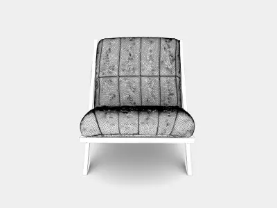Patchwork lounge chair 3D model