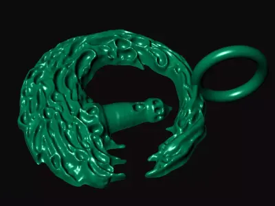 The light house gothic pendant charms - one inch pendant 3D print model
