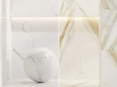 Cifre Ceramica Set 04 - Marble BUNDLE - 2 types - 4k Textures Texture