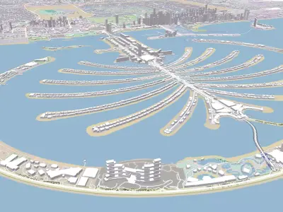 Cityscape Dubai UAE 3D model