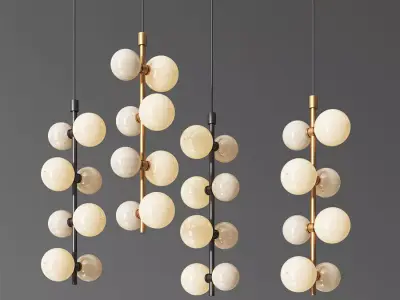 ModernRail Pendant Light by Tech Lighting 3D model