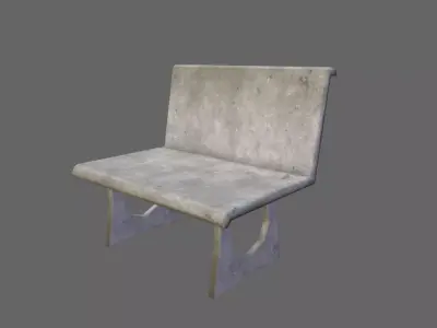 Bench 01 Low-poly 3D model purchase