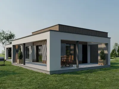 modern Residential house 3D model buy