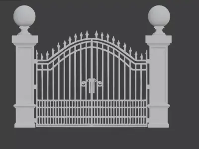 Medieval Castle Gate 3D print model order