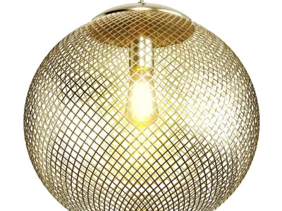 Zarahome metal lamp 3D model