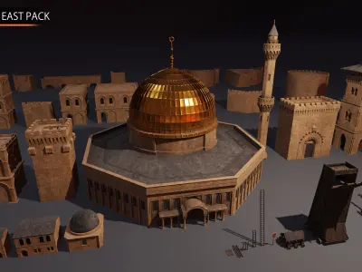 Medieval East Pack 3D model