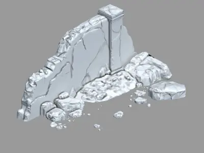 Water caravan - wall 3D model