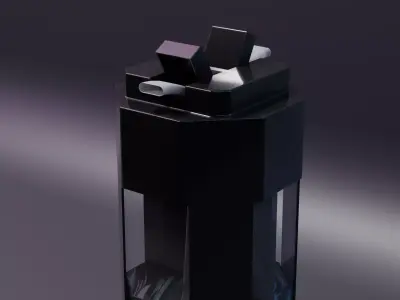 Scifi concept bottle 3D model