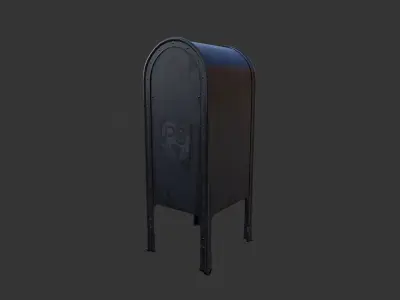 Used Mail Box - PBR  Low-poly 3D model