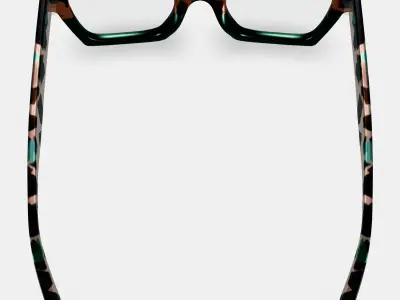 Sonia Eyeglasses in Aventurine Tortoise Fade 3D model