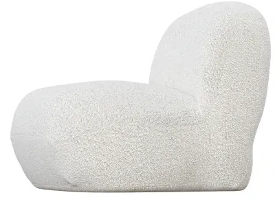 Tangyuan Lounge Chair - Maya Cream Boucle 3D model