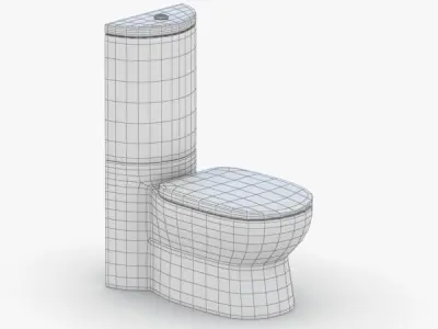 1525 - Toilet Low-poly 3D model