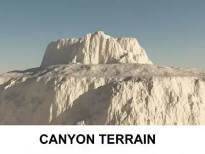 3d Terrain Canyon 3D model