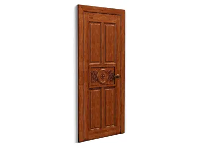 Door0016 wooden door design 3D model