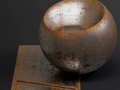 Metal vol03 Corroded 8K Seamless PBR Materials Texture