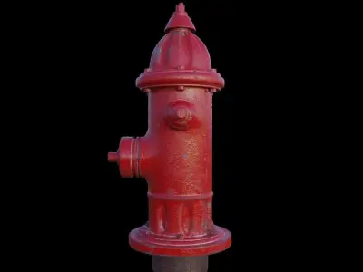 Fire Hydrant  Low-poly 3D model