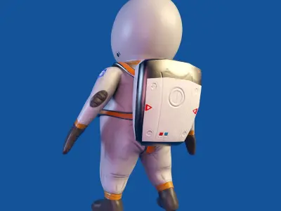 Astro fortnite spacesuit Low-poly 3D model