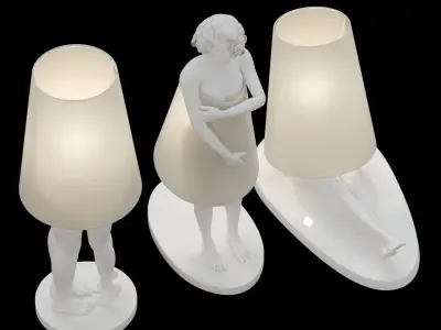Statue Lampshade 3D model