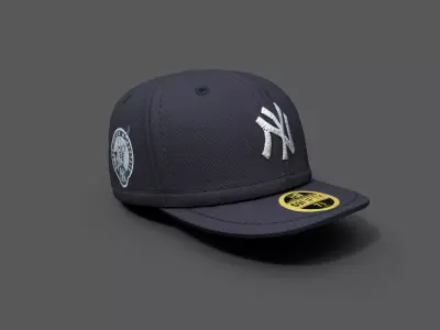 Human cap hat 3d model New york  Low-poly 3D model