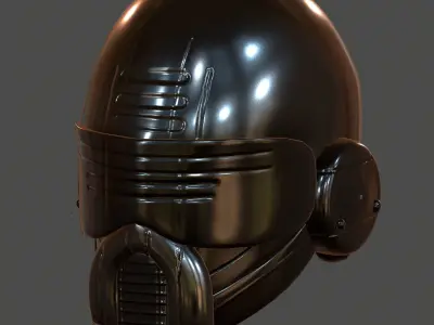 Gas mask helmet 3d model scifi Low-poly  Low-poly 3D model 337