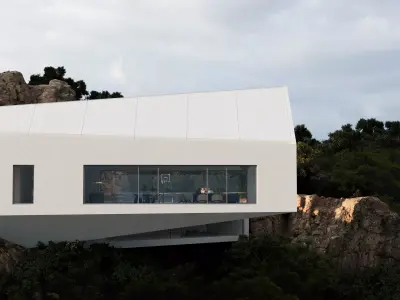 Beyond the cliff line- exterior scene 3D model
