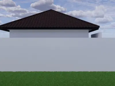 MINIMALIST HOUSE DESIGN 10 x12 METER - 3D SKETCHUP v2015 3D print model