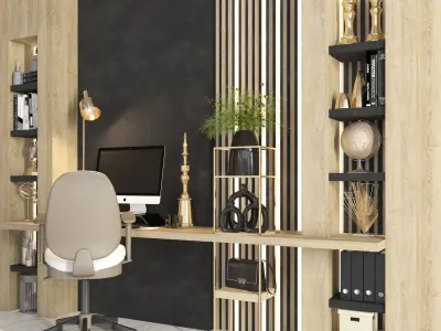 Office Furniture 09 3D model