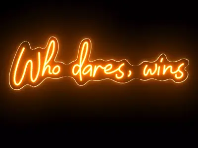 Who dares wins Neon Sign 3D model