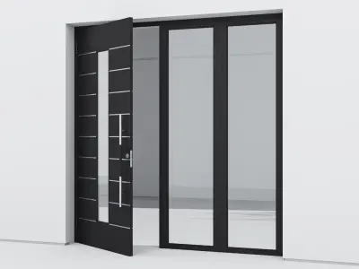 Aluminium door 110 3D model