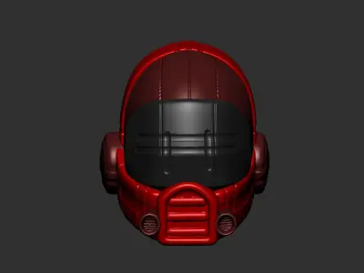 helmet high poly sculpt 3d printable ver 7 3D model 3D model