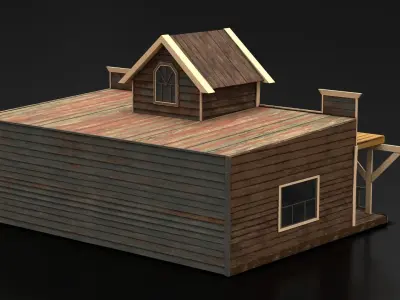 West Wild Home 20 Low-poly 3D model