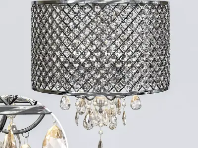 Most Killer Vintage Chandelier Bedroom 3D model