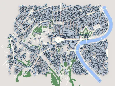 Vatican City Country in Europe 3D model