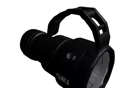 Tactical Flashlight Weapon Light Low-poly 3D model