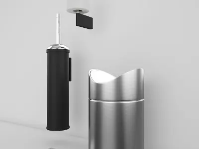 Bathroom Accessories Set 2 3D model