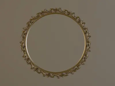 mirror circular ring 3D model