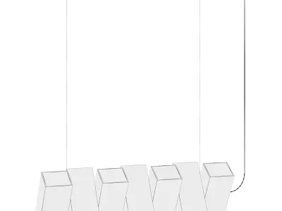 Domino Ceiling Lamp 3D model